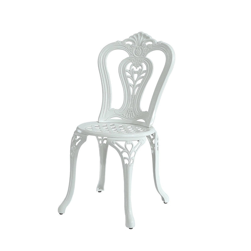 Ensemble de 2 chaises de bistro en aluminium moulé