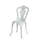 Ensemble de 2 chaises de bistro en aluminium moulé