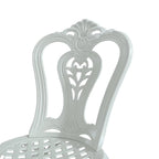 Ensemble de 2 chaises de bistro en aluminium moulé