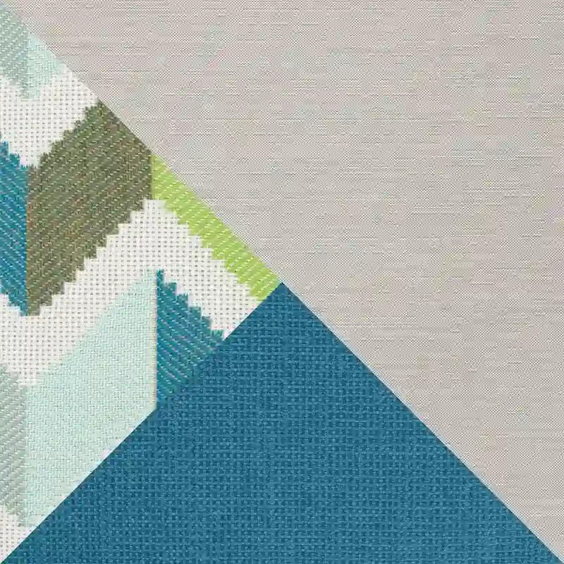 Ensemble de salon de jardin Portofino Casual 7 pièces Sunbrella avec foyer intégré