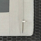 Ensemble de salon de jardin Portofino Casual 7 pièces Sunbrella avec foyer intégré