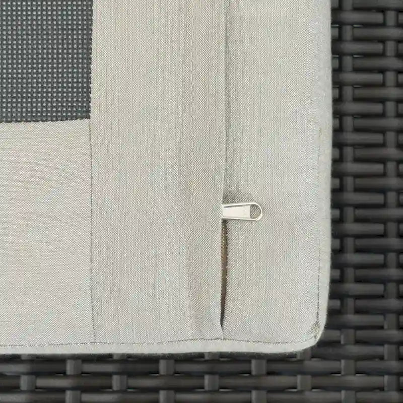 Ensemble de salon de jardin Portofino Casual 7 pièces Sunbrella avec foyer intégré