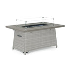 Ensemble de salon de jardin Portofino Casual 7 pièces Sunbrella avec foyer intégré