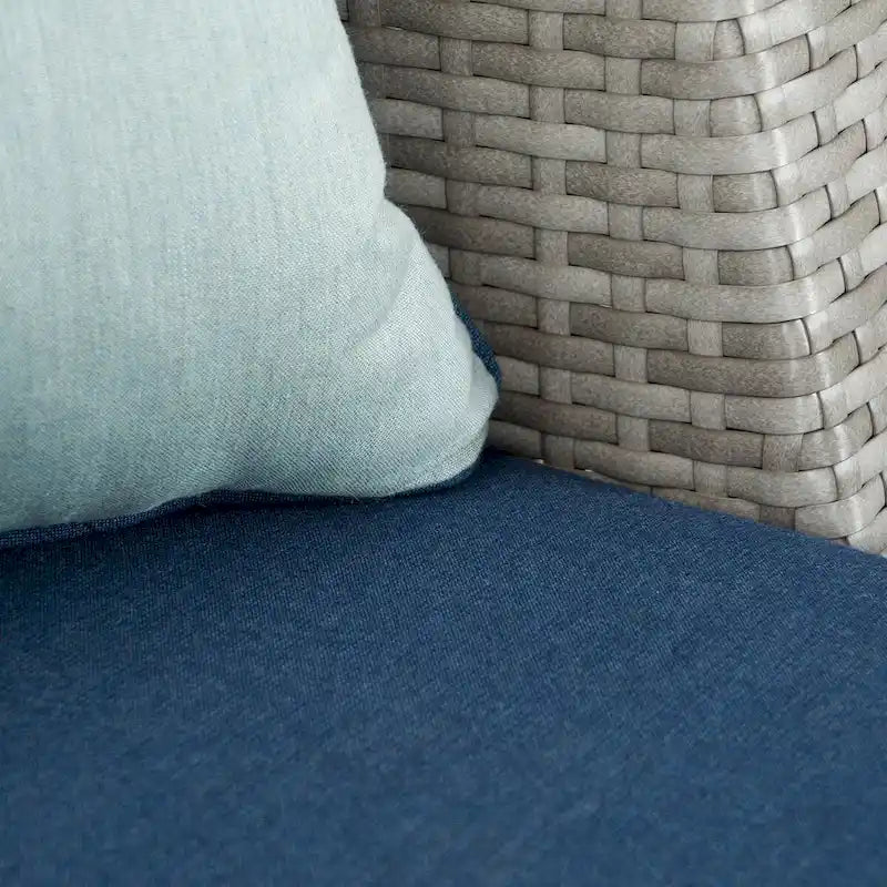 Ensemble de salon de jardin Portofino Casual 7 pièces Sunbrella avec foyer intégré