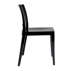 Chaises d'appoint empilables modernes WRGHOME pour terrasse, intérieur/extérieur (lot de 2) - 79 cm H x 49 cm L x 50 cm P