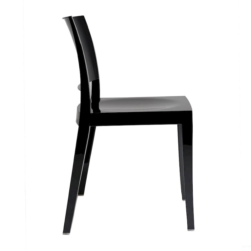 Chaises d'appoint empilables modernes WRGHOME pour terrasse, intérieur/extérieur (lot de 2) - 79 cm H x 49 cm L x 50 cm P