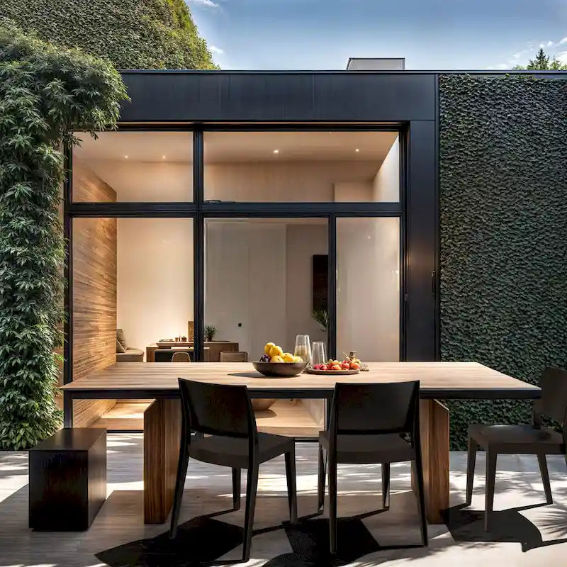 Chaises d'appoint empilables modernes WRGHOME pour terrasse, intérieur/extérieur (lot de 2) - 79 cm H x 49 cm L x 50 cm P