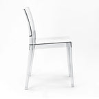 Chaises d'appoint empilables modernes WRGHOME pour terrasse, intérieur/extérieur (lot de 2) - 79 cm H x 49 cm L x 50 cm P