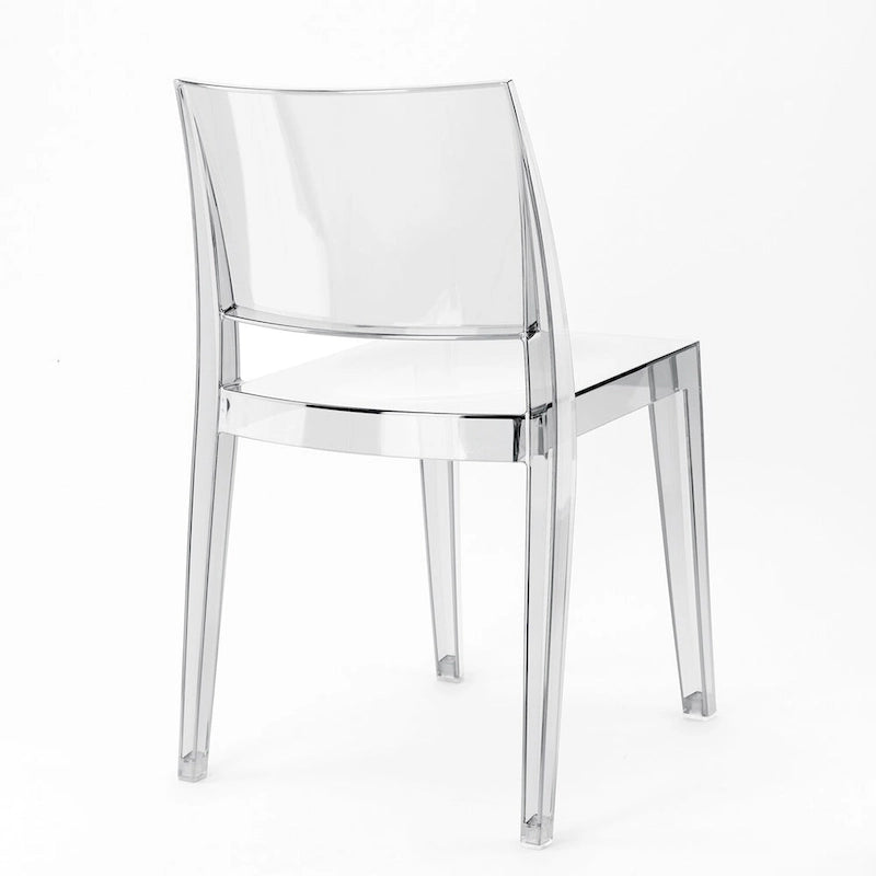 Chaises d'appoint empilables modernes WRGHOME pour terrasse, intérieur/extérieur (lot de 2) - 79 cm H x 49 cm L x 50 cm P