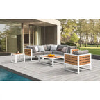 Ensemble de canapés d'extérieur, tables, ensemble de canapés d'extérieur en aluminium