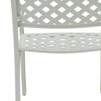 Ensemble de 2 chaises de salle à manger fixes en aluminium moulé