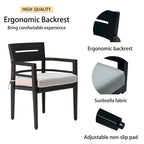 Ensemble de 4 chaises de salle à manger d'extérieur