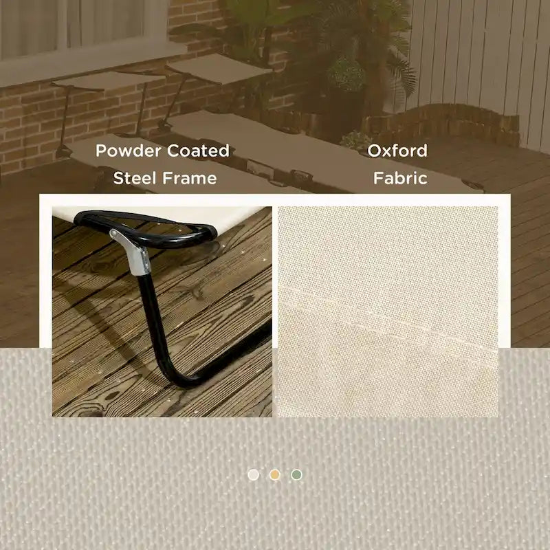 Chaises longues pliantes pour piscine, chaises longues d'extérieur avec auvent
