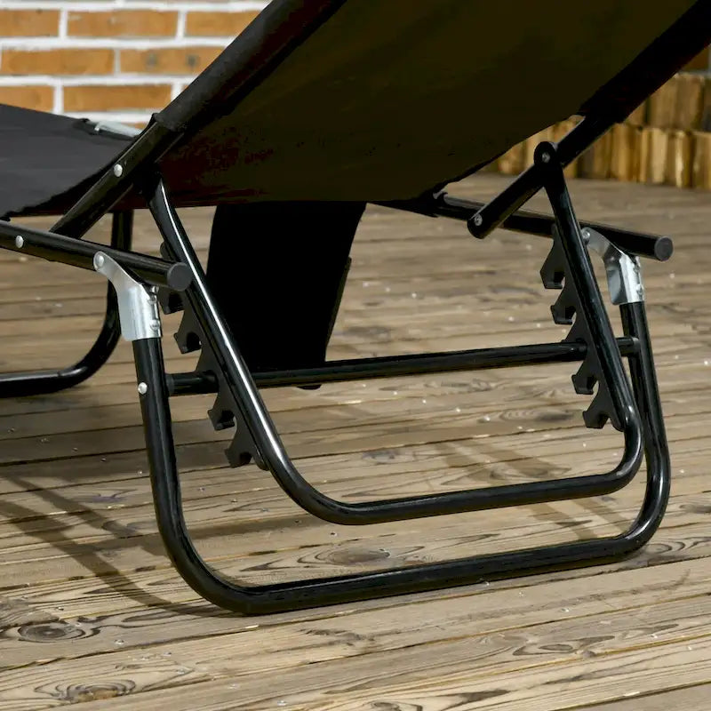 Chaises longues pliantes pour piscine, chaises longues d'extérieur avec auvent