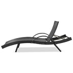 80 Chaises longues d'extérieur en osier, lot de 2