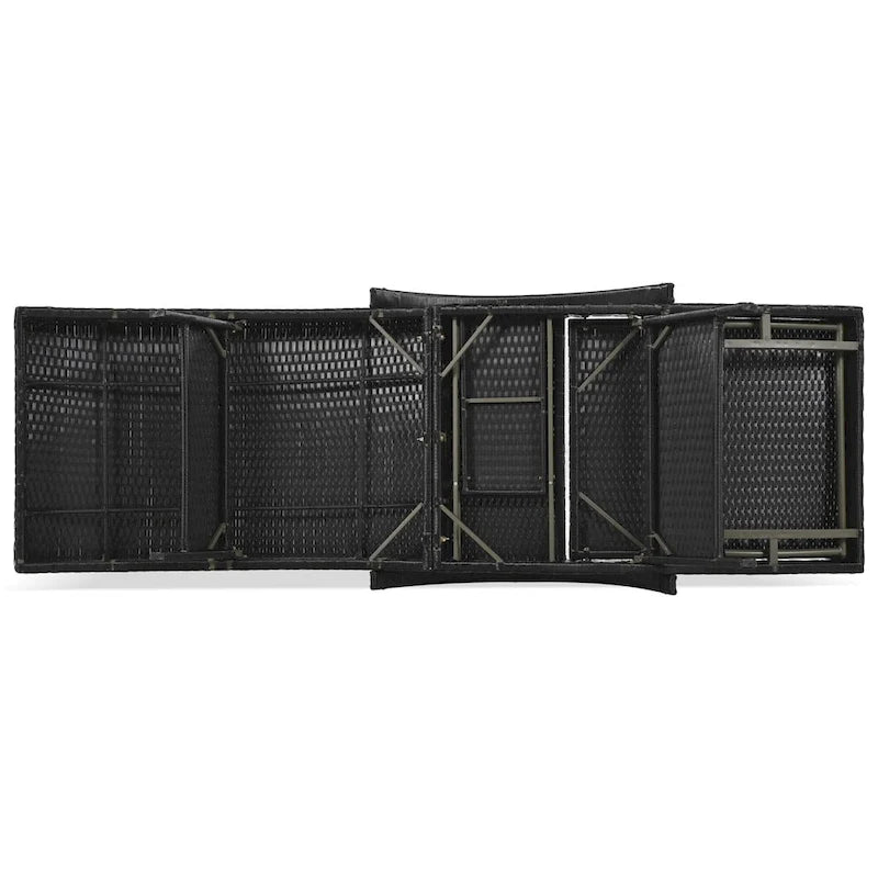 80 Chaises longues d'extérieur en osier, lot de 2