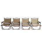 Chaise pliable et portable avec accoudoirs pour enfants, lot de 4