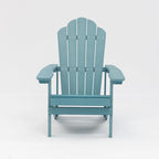 Chaises Adirondack d'extérieur en plastique résistant aux intempéries, bleues - 2,74 m x 3,66 m