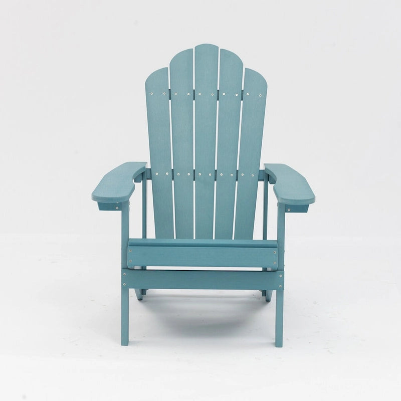 Chaises Adirondack d'extérieur en plastique résistant aux intempéries, bleues - 2,74 m x 3,66 m