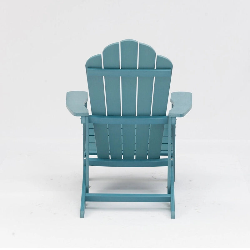 Chaises Adirondack d'extérieur en plastique résistant aux intempéries, bleues - 2,74 m x 3,66 m