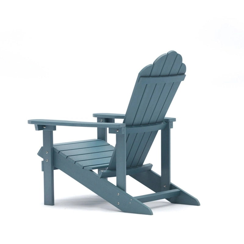 Chaises Adirondack d'extérieur en plastique résistant aux intempéries, bleues - 2,74 m x 3,66 m