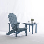 Chaises Adirondack d'extérieur en plastique résistant aux intempéries, bleues - 2,74 m x 3,66 m