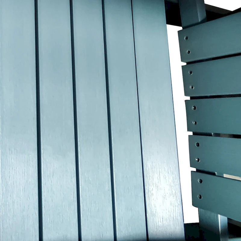Chaises Adirondack d'extérieur en plastique résistant aux intempéries, bleues - 2,74 m x 3,66 m
