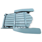 Chaises Adirondack d'extérieur en plastique résistant aux intempéries, bleues - 2,74 m x 3,66 m