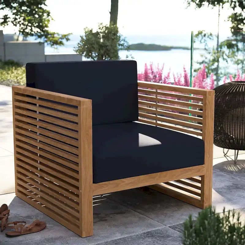 Fauteuil de jardin en teck Carlsbad