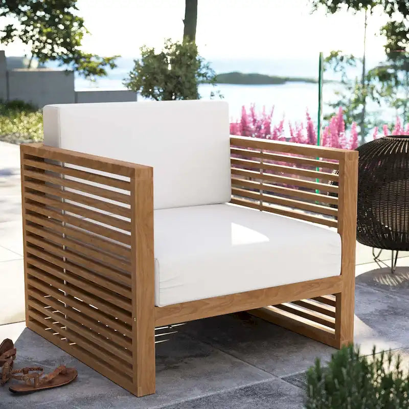 Fauteuil de jardin en teck Carlsbad