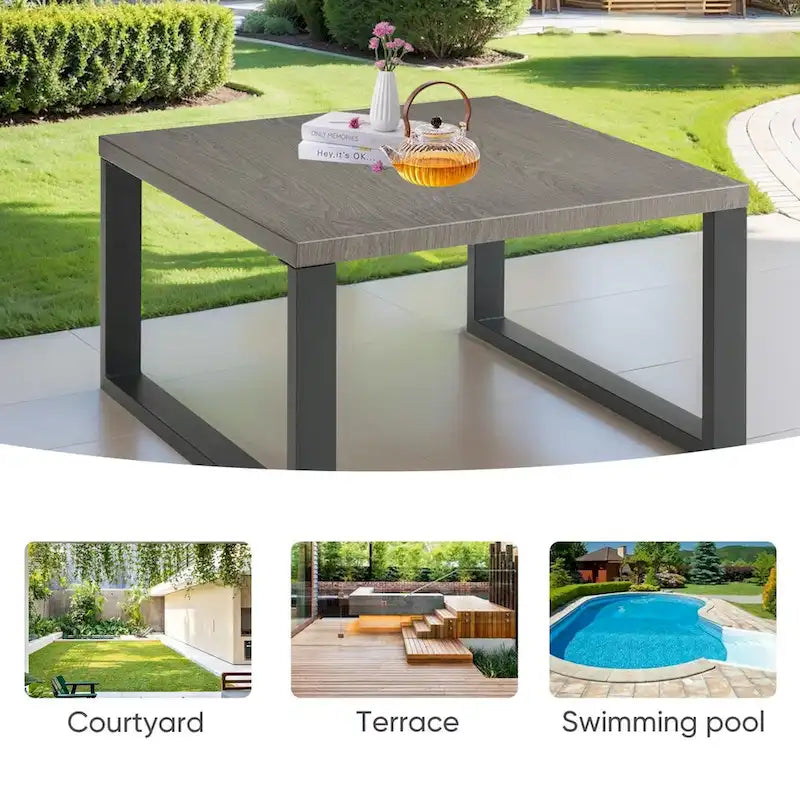Table basse d'extérieur, grande table d'appoint