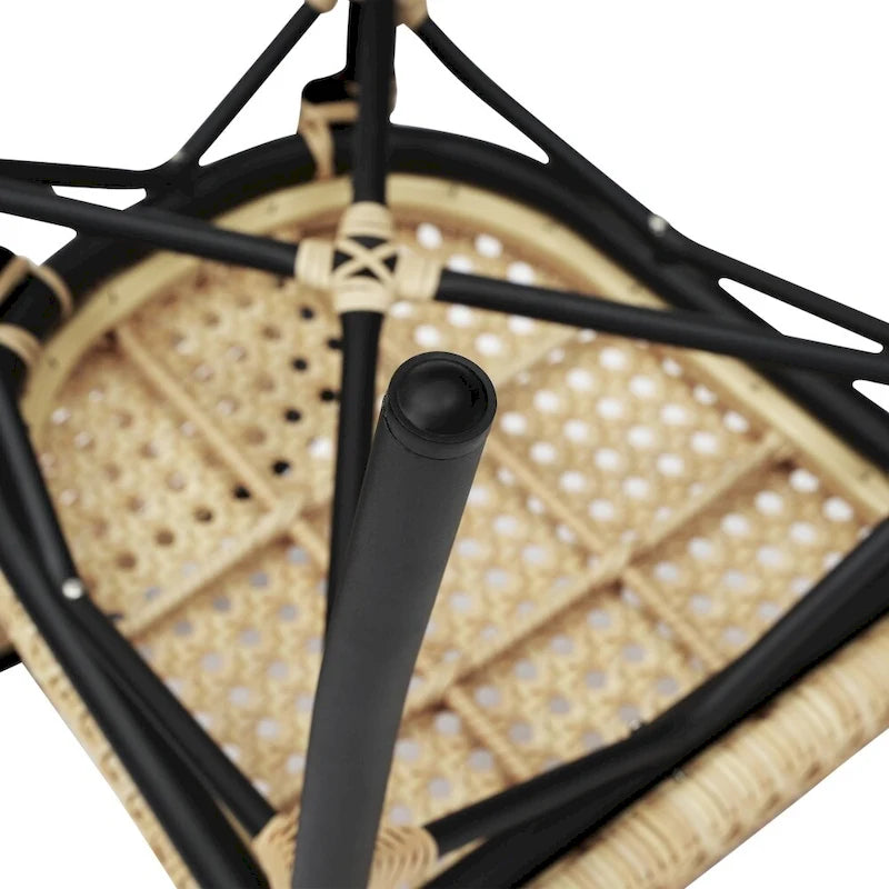 Lot de 2 chaises Paris commerciales tout temps avec structure métallique - Non applicable