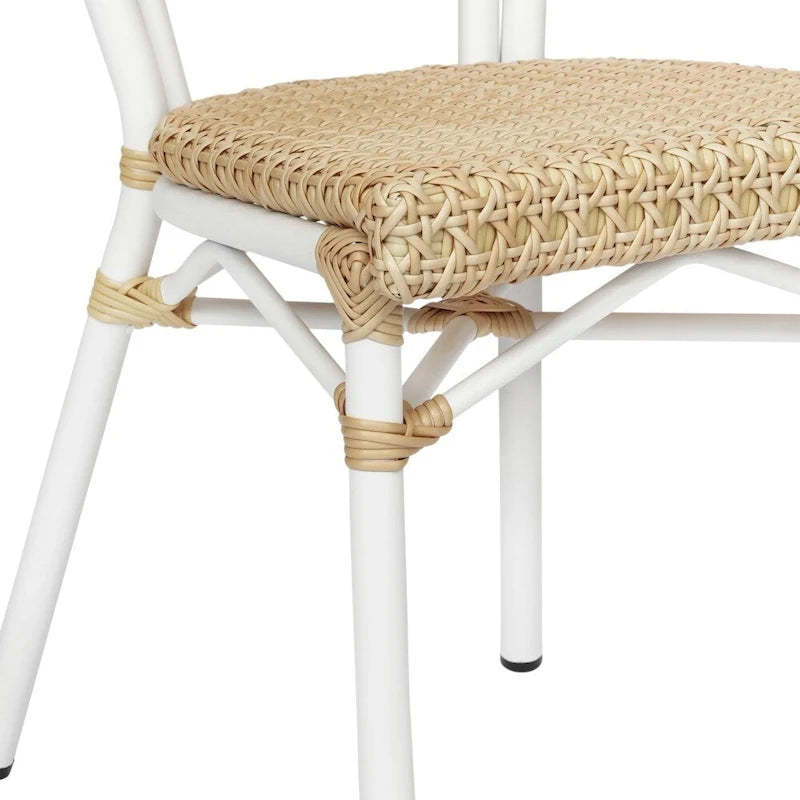 Lot de 2 chaises Paris commerciales tout temps avec structure métallique - Non applicable