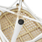 Lot de 2 chaises Paris commerciales tout temps avec structure métallique - Non applicable