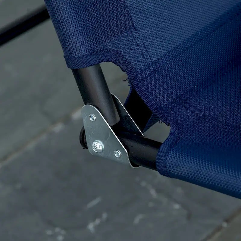 Balancelle d'extérieur 3 places pour véranda avec structure en acier, auvent réglable et accoudoirs