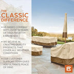 Housse intégrale pour ensemble de conversation/mobilier de patio à usage général Classic Accessories Veranda
