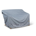 Vera Bradley by Classic Accessories Water-Resistant Patio Loveseat Cover, 58 x 33 x 32 Inch, Rain Forest Toile Gray