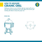 Housse élégante et imperméable pour barbecue en céramique Duck Covers de 74 cm (29 pouces)