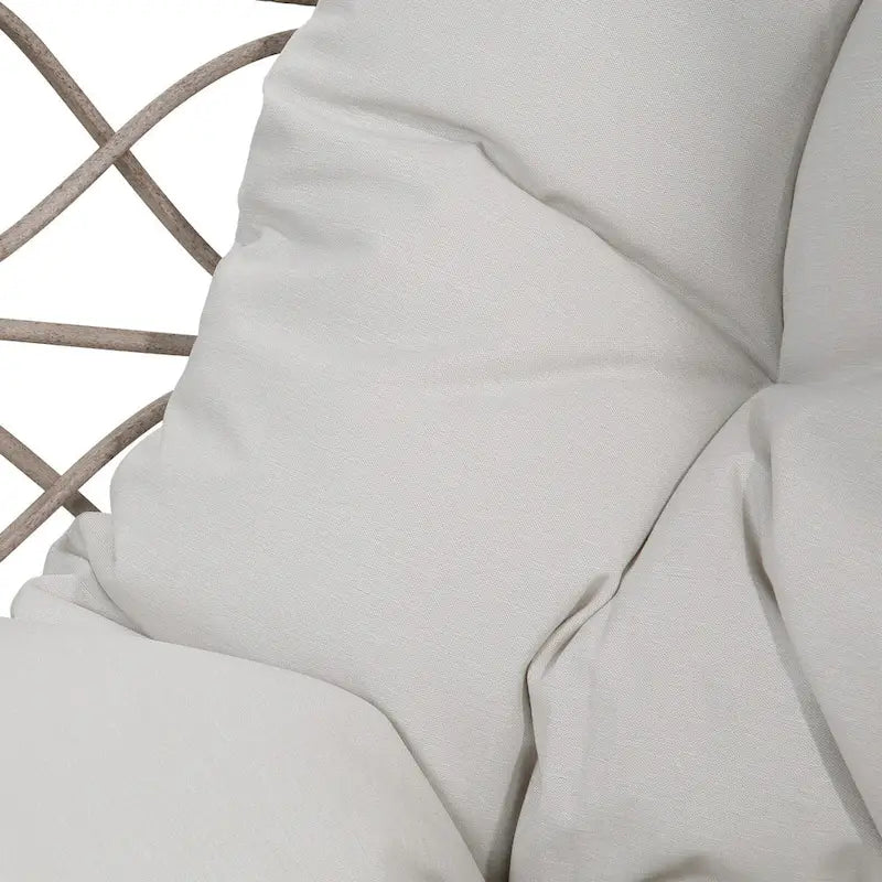 Fauteuil œuf en osier, panier nid, chaise longue d'intérieur/extérieur pour terrasse