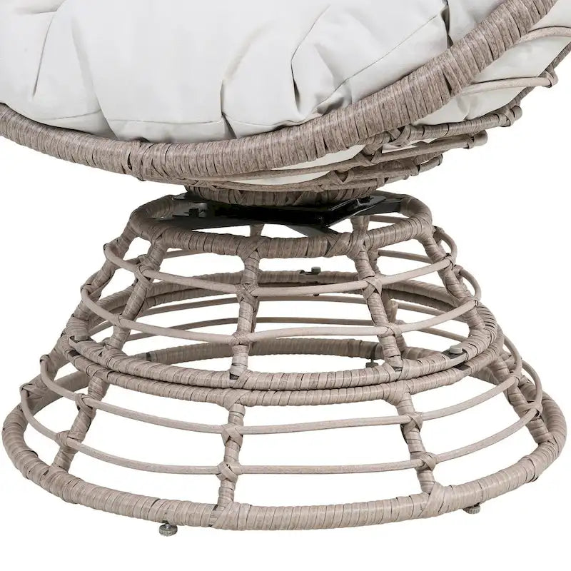 Fauteuil œuf en osier, panier nid, chaise longue d'intérieur/extérieur pour terrasse