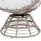 Fauteuil œuf en osier, panier nid, chaise longue d'intérieur/extérieur pour terrasse