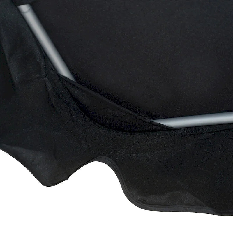 Balancelle extérieure 3 places avec support, auvent réglable et structure en acier