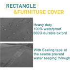 Housse de protection extérieure robuste, imperméable et anti-UV pour canapé d'angle
