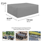 Housse de protection extérieure robuste, imperméable et anti-UV pour canapé d'angle