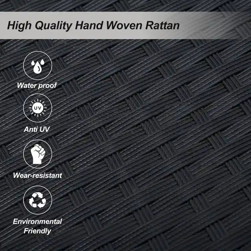 Fauteuil suspendu en rotin tressé pour 2 personnes avec cordes pour véranda