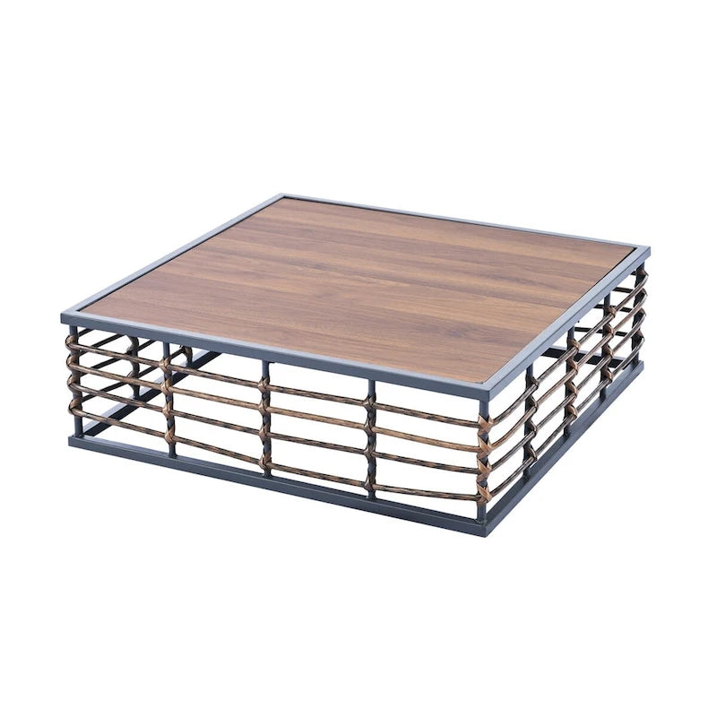 Ensemble de canapés d'angle pour patio, ensemble de mobilier de jardin, 7 pièces