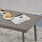 Ensemble de conversation de patio en aluminium 6 pièces, canapé d'extérieur 2 places avec table basse et coussins