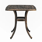 Table Square Garden en aluminium moulé