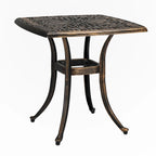 Table Square Garden en aluminium moulé