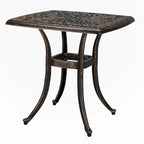 Table Square Garden en aluminium moulé